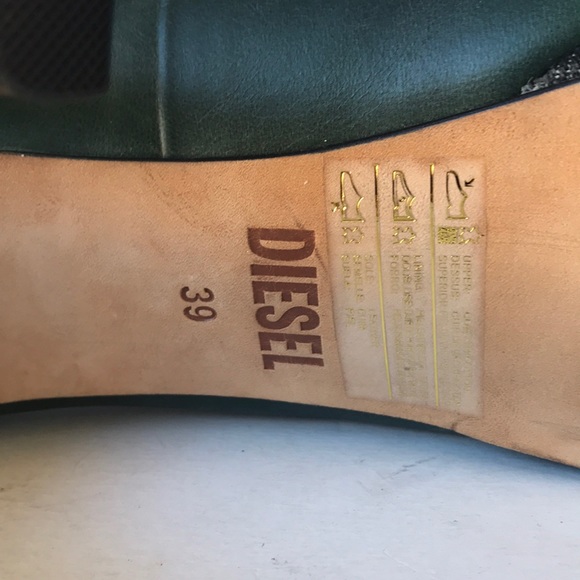 Diesel 'Melrose' Ashly Platform Heels Green 9M - Picture 8 of 9